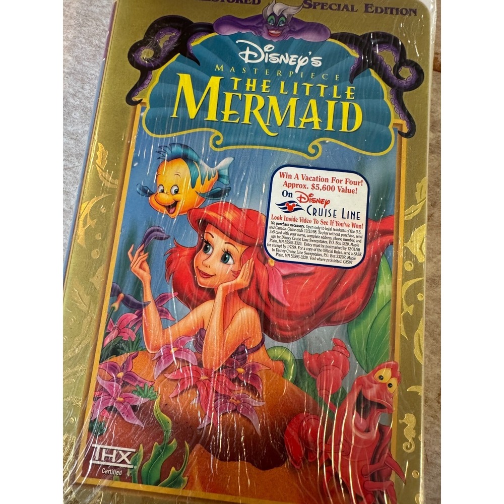Disney‎ The Little Mermaid VHS 1998 Masterpiece Collection Sealed THX Vintage